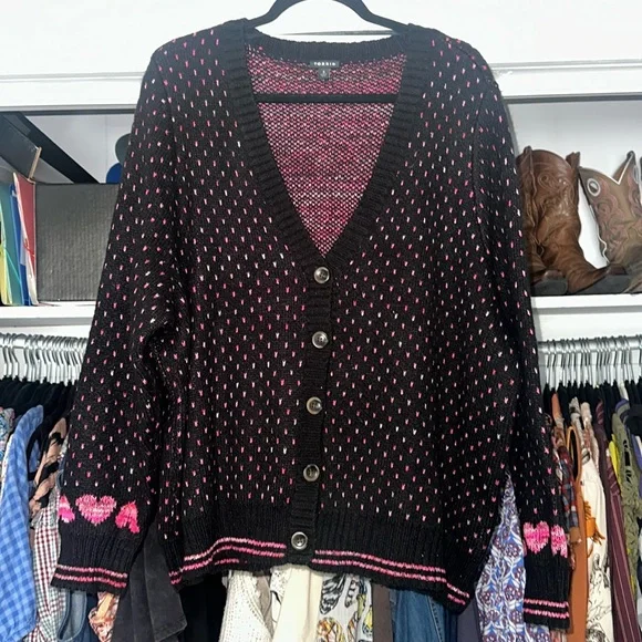 Torrid Heart Sleeve Cardigan - Picture 2 of 7